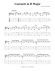 Courante in D Major