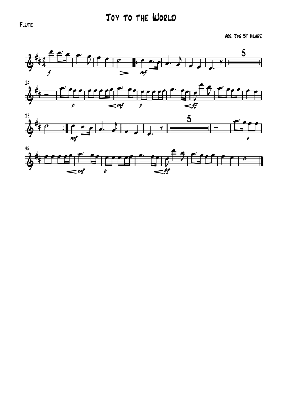 Joy To The World Joy To The World Unison Choir scores gallery preview page 6