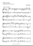 Clair de lune, arr. for the left hand