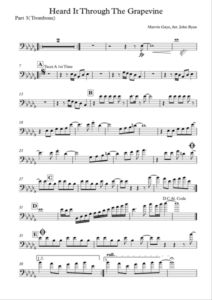I Heard It Through The Grapevine Tenor Saxophone scores gallery preview page 5
