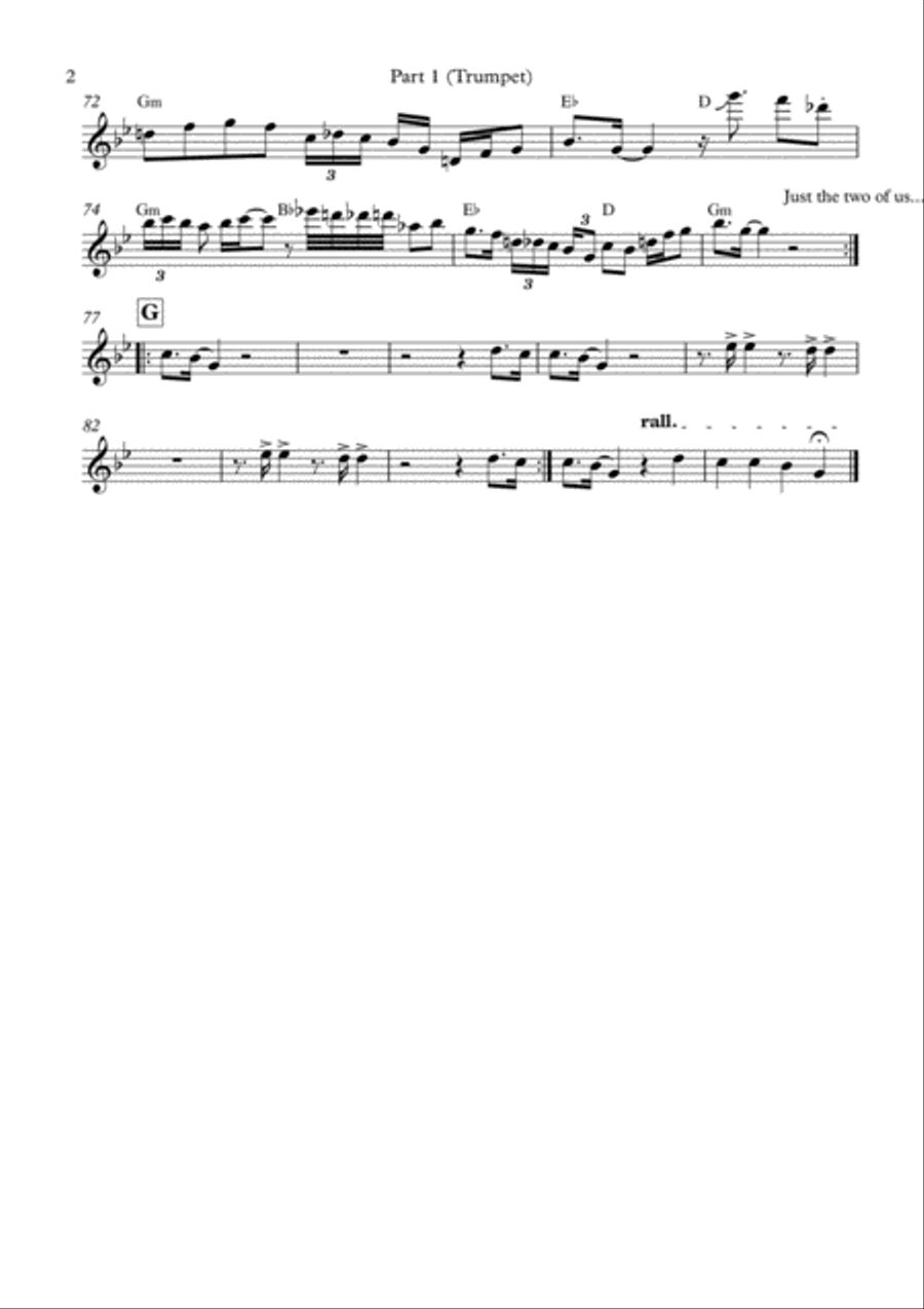 Just The Two Of Us Tenor Saxophone scores gallery preview page 2