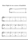 Silent Night, for two octaves of handbells