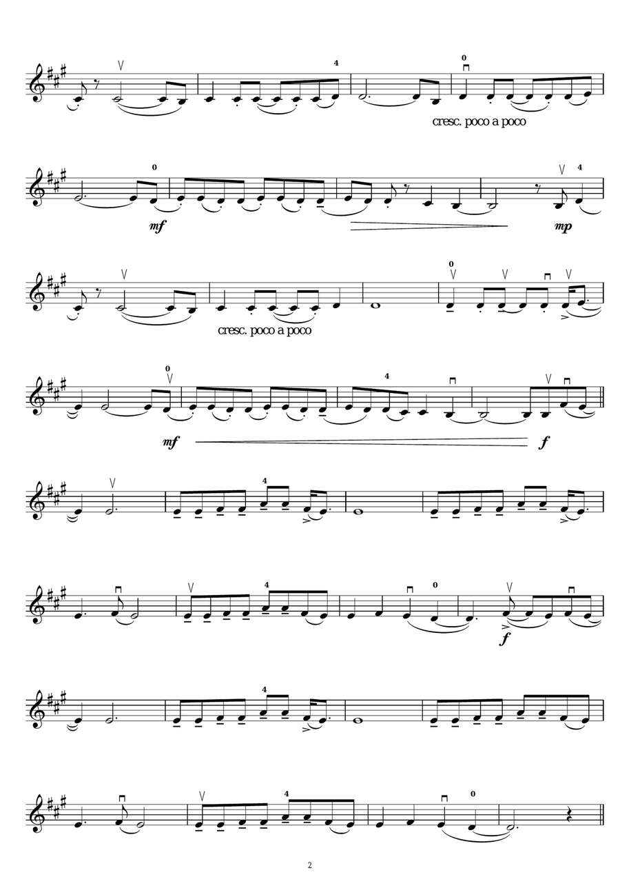 Is It Any Wonder? Is It Any Wonder? Violin Solo scores gallery preview page 2