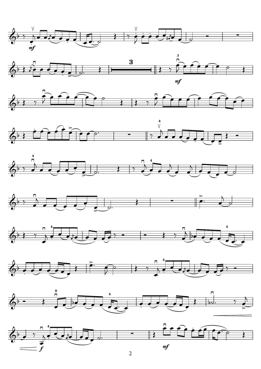 Don't Go Breaking My Heart Violin Solo scores gallery preview page 2