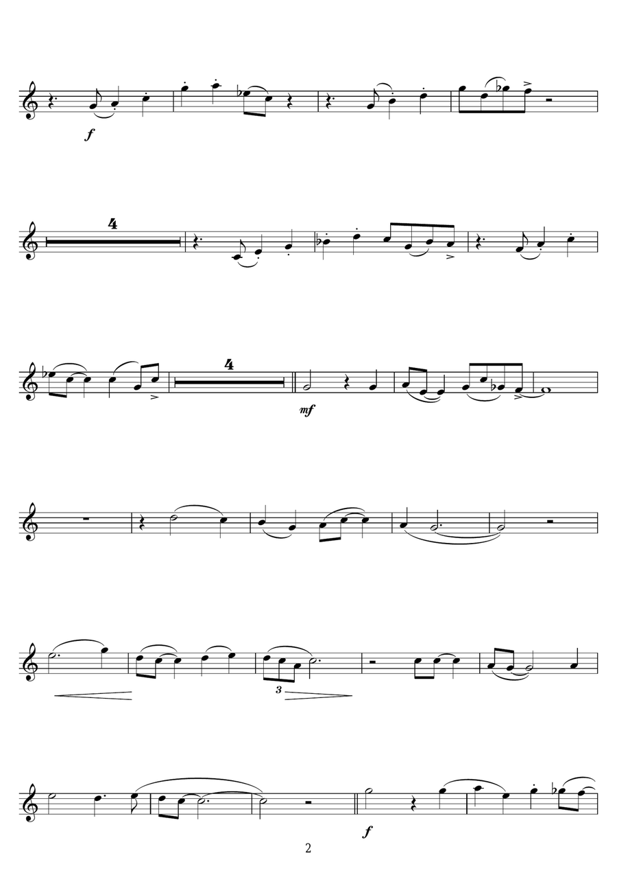 Just A Closer Walk With Thee Trumpet Solo scores gallery preview page 2