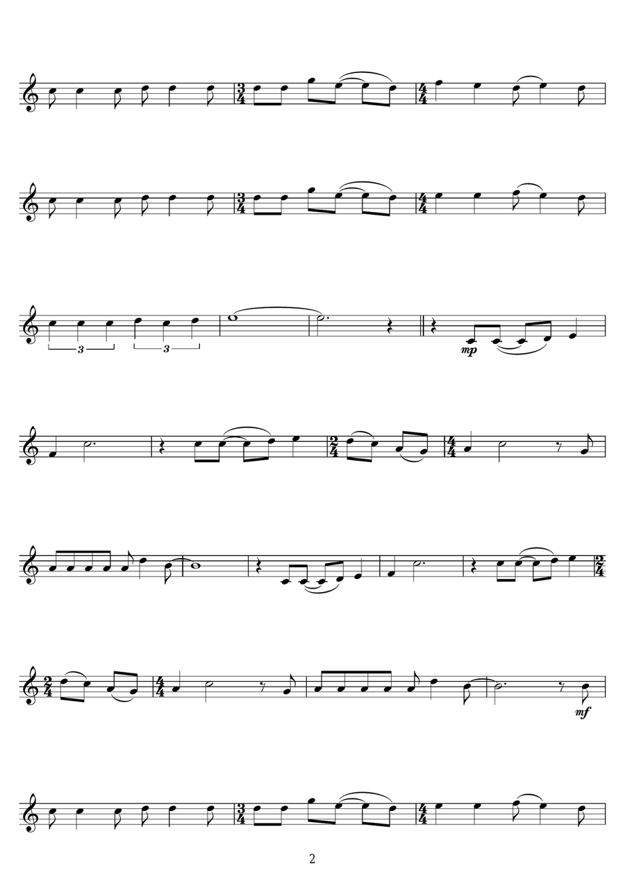 I Say A Little Prayer I Say A Little Prayer Tenor Saxophone scores gallery preview page 2