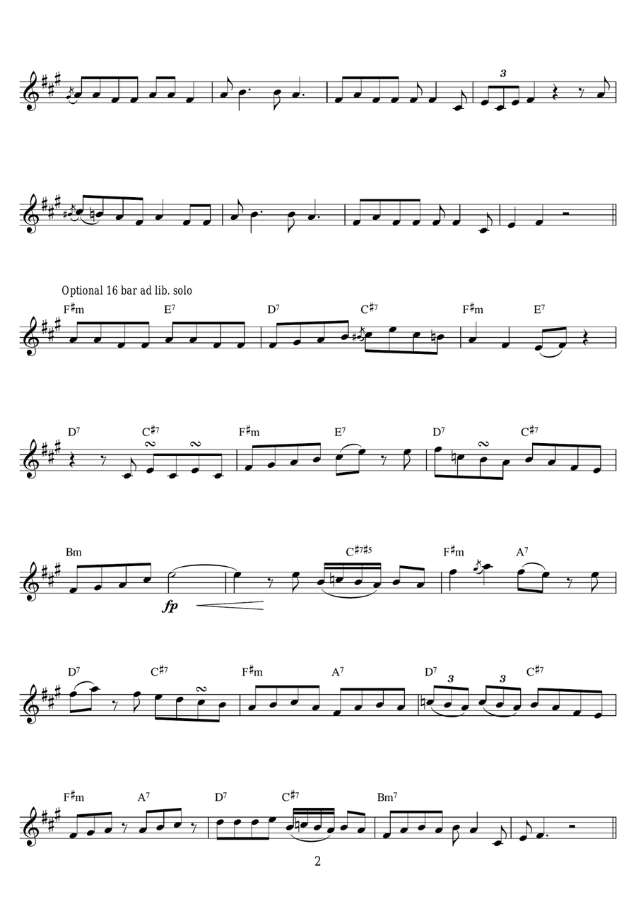 Wade In The Water Wade In The Water Trumpet Solo scores gallery preview page 2