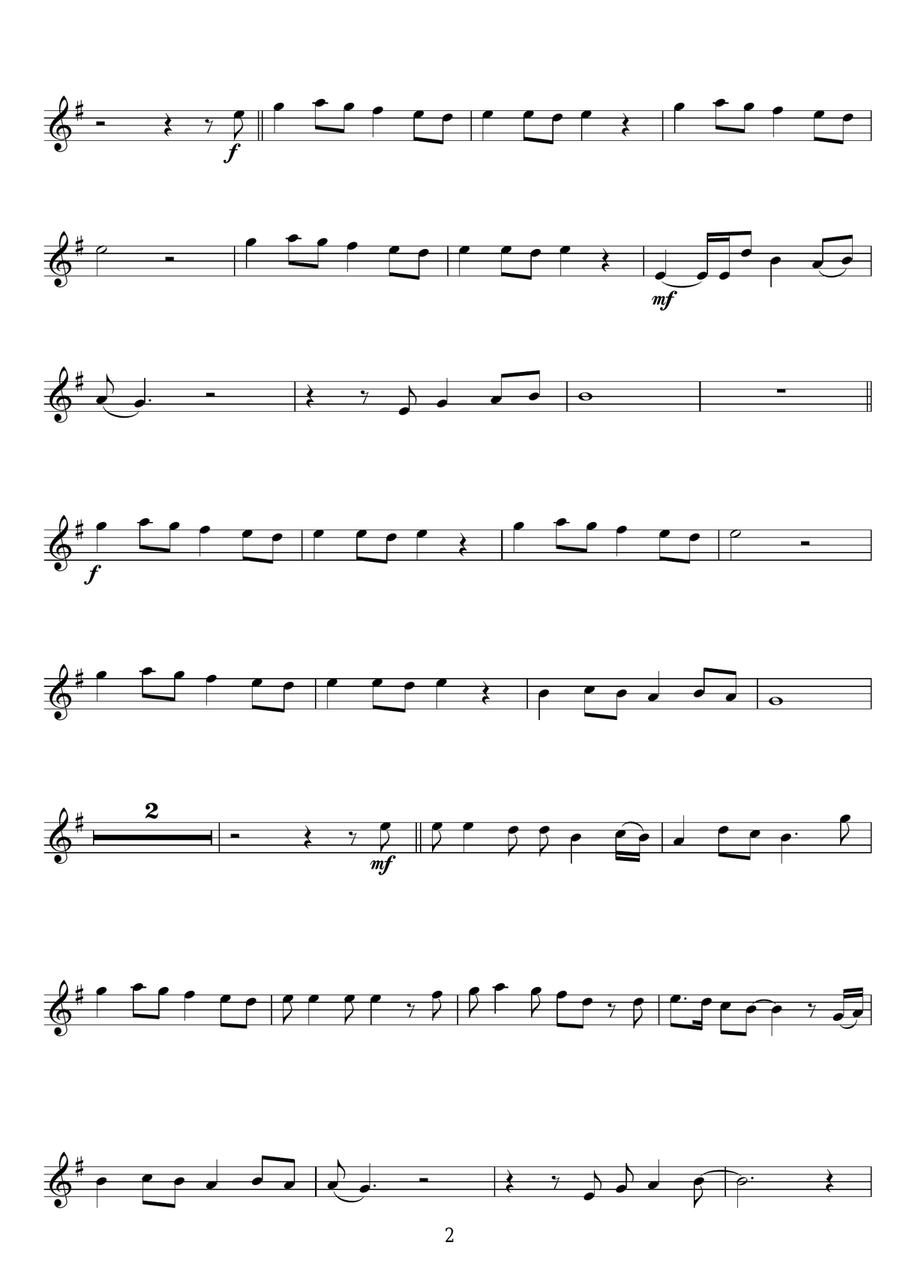 A Spaceman Came Travelling Violin Solo scores gallery preview page 2