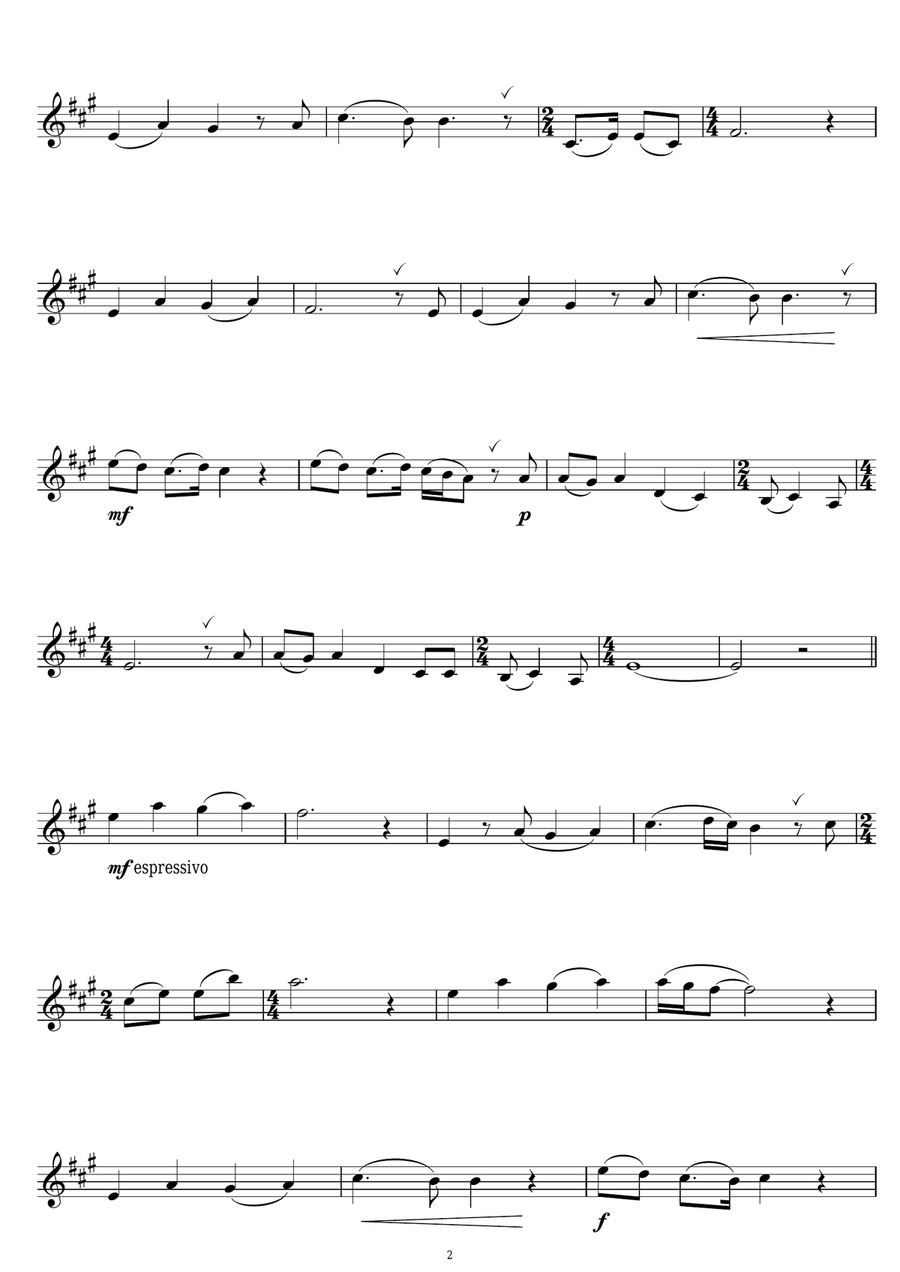 Tell Me It's Not True (from Blood Brothers) Trumpet Solo scores gallery preview page 2