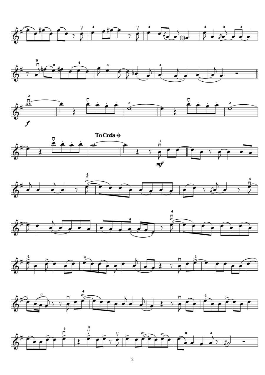 Crocodile Rock Crocodile Rock Violin Solo scores gallery preview page 2