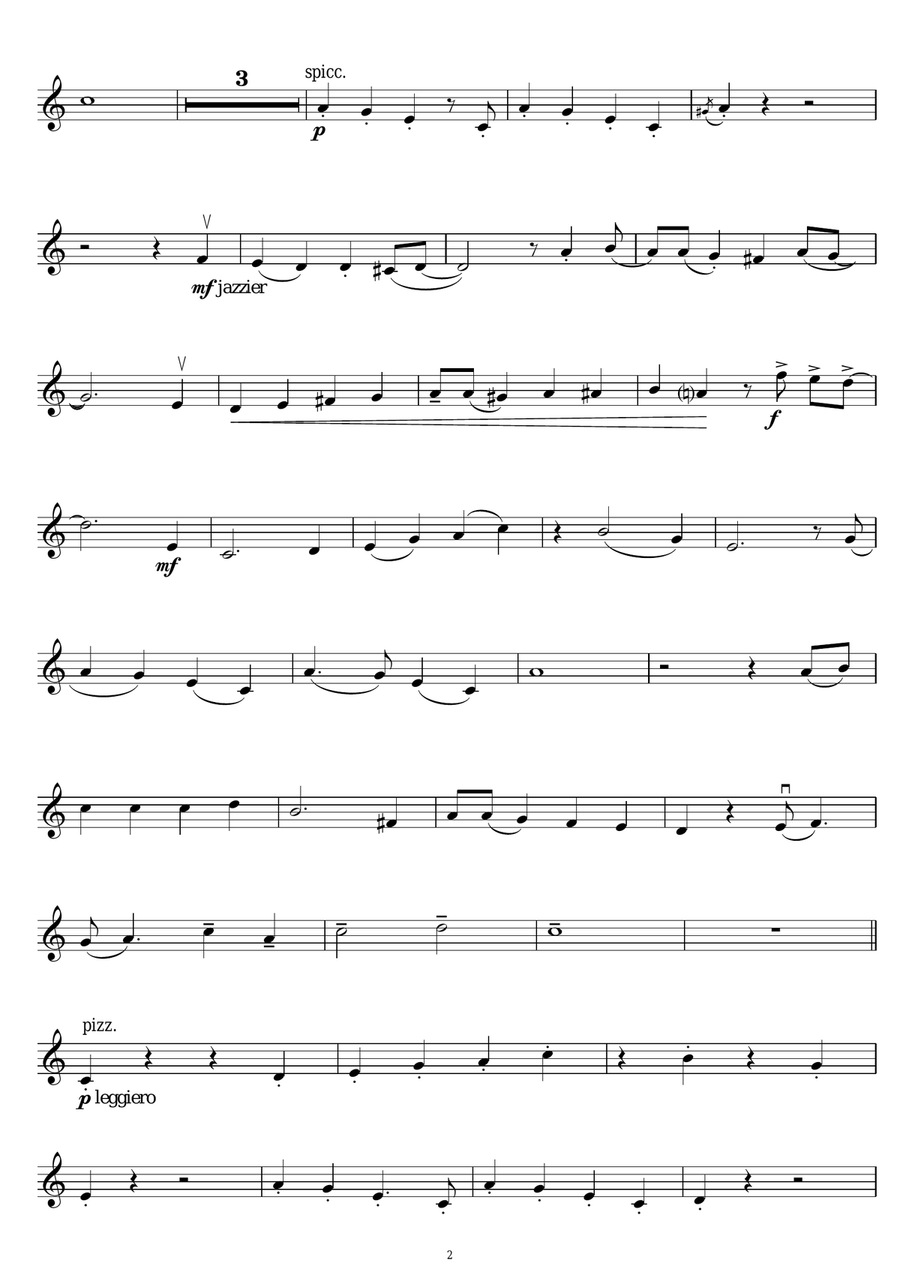 I Saw Mommy Kissing Santa Claus Violin Solo scores gallery preview page 2