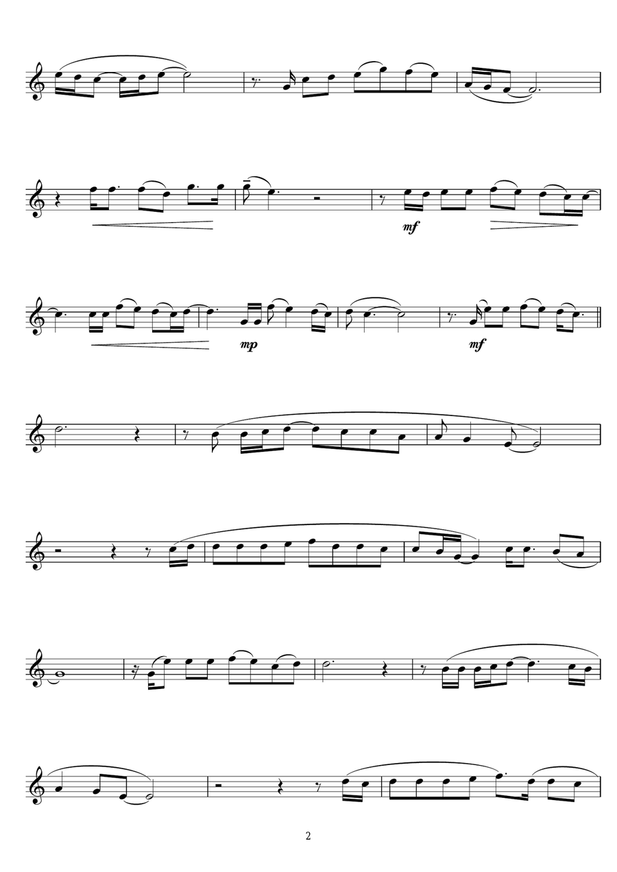 If Tomorrow Never Comes If Tomorrow Never Comes Tenor Saxophone scores gallery preview page 2