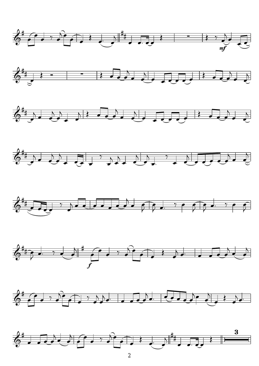 Breathless Breathless Trumpet Solo scores gallery preview page 2