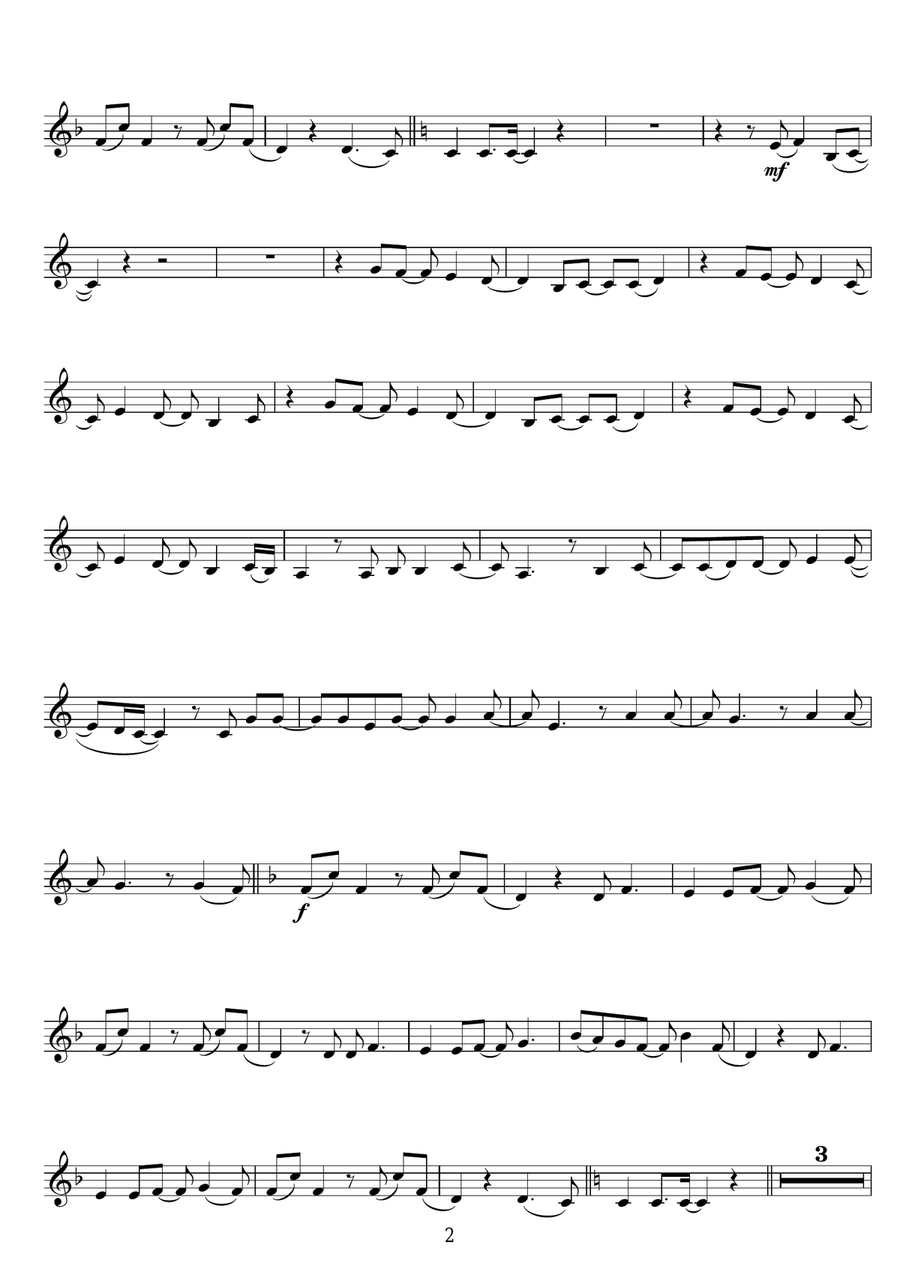 Breathless Breathless Violin Solo scores gallery preview page 2