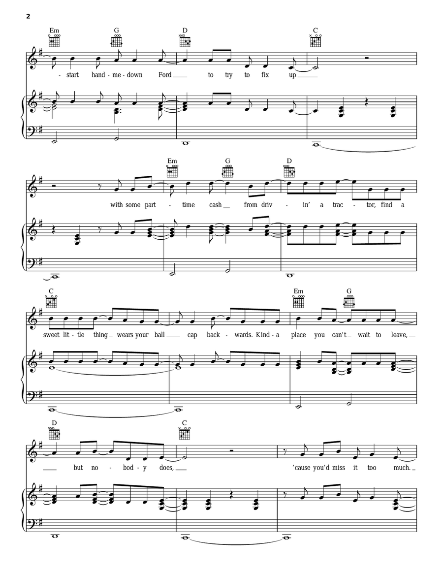 May We All May We All Piano, Vocal, Guitar scores gallery preview page 2