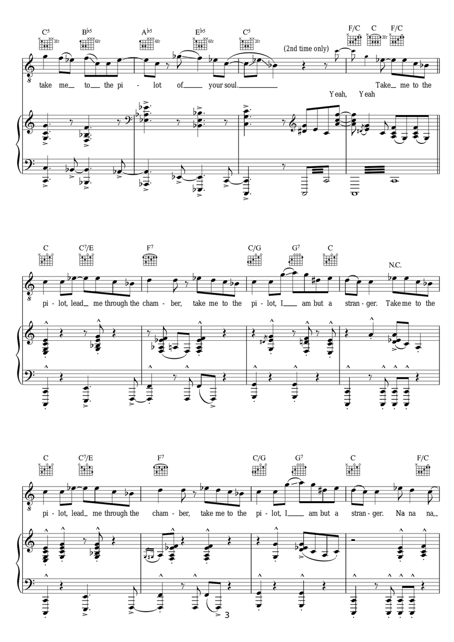 Take Me To The Pilot Take Me To The Pilot Violin Solo scores gallery preview page 3