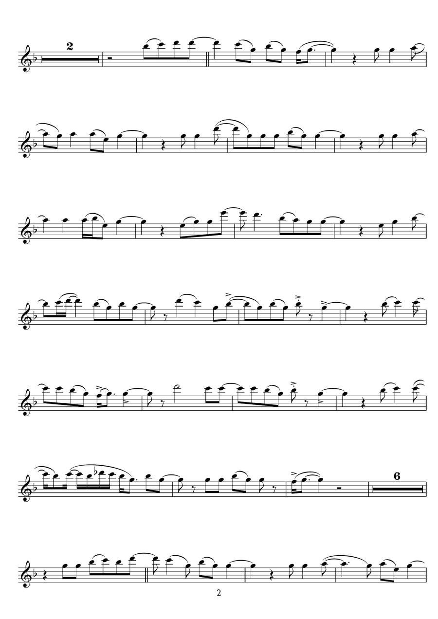 I Heard It Through The Grapevine Tenor Saxophone scores gallery preview page 2