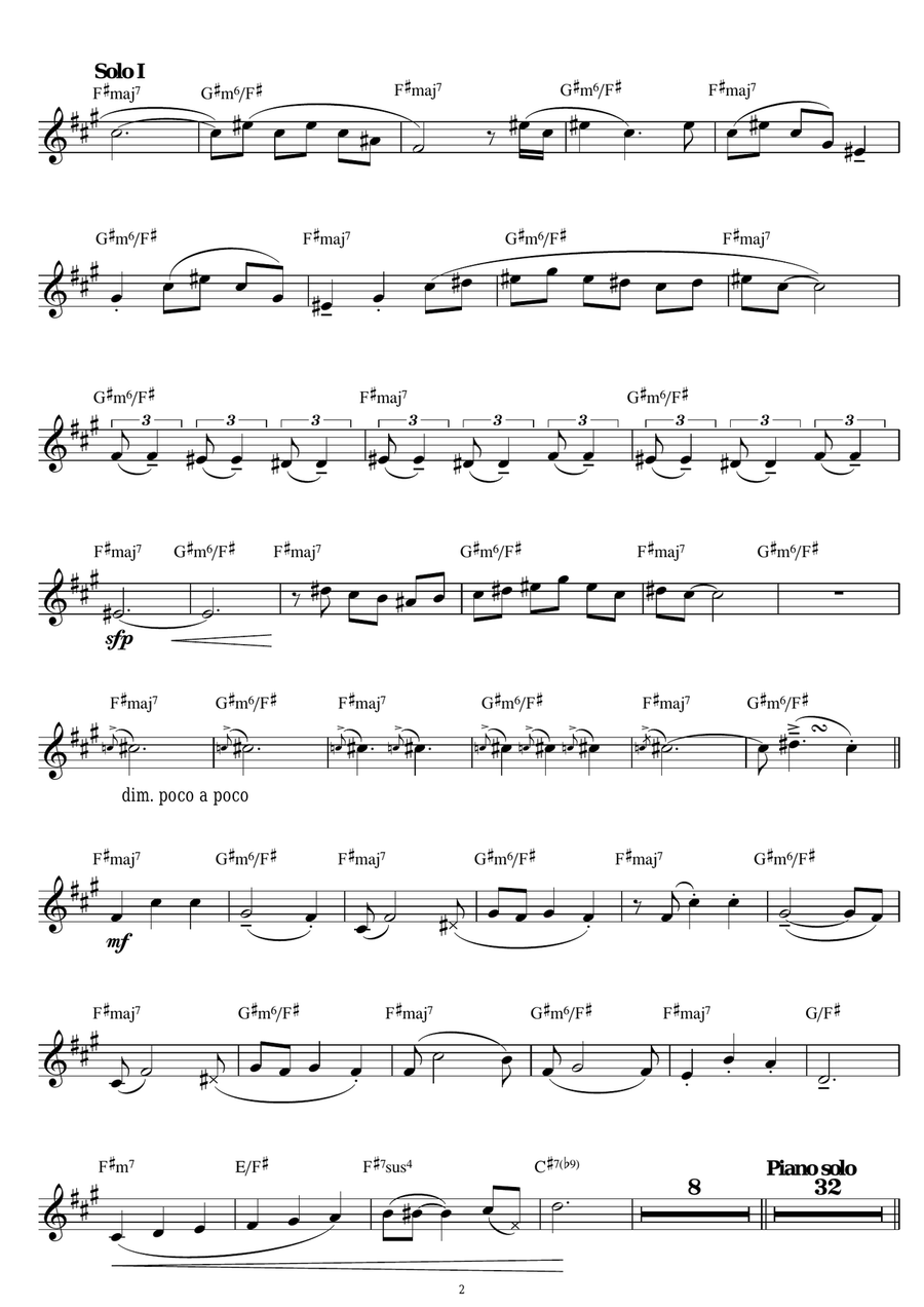 My Favorite Things (from The Sound Of Music) Tenor Saxophone scores gallery preview page 2