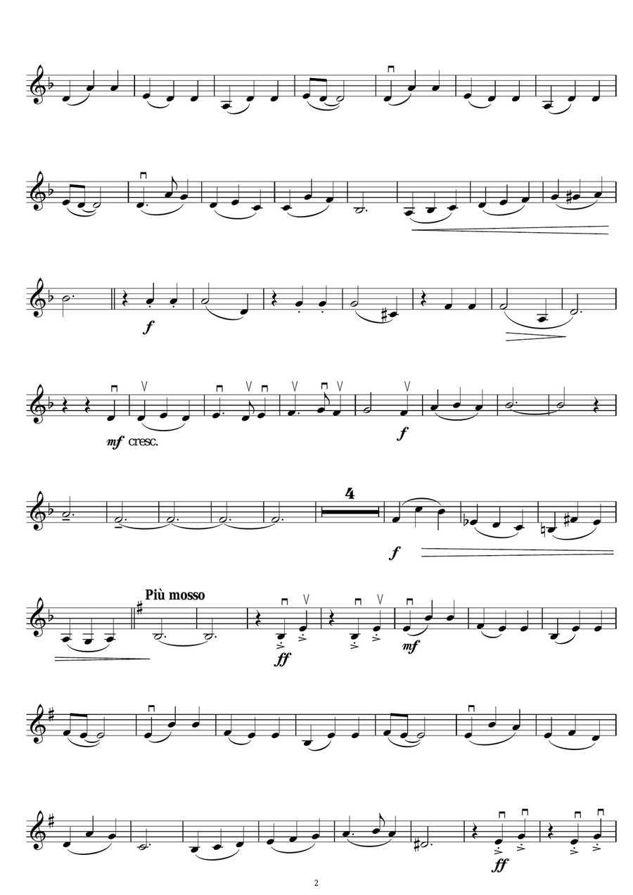 My Favorite Things (from The Sound Of Music) Violin Solo scores gallery preview page 2
