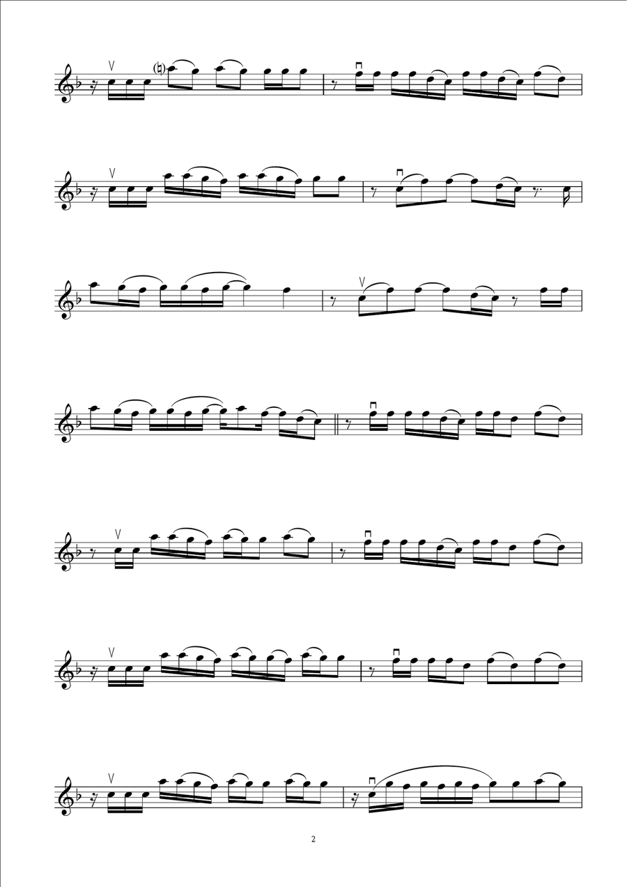 Never Ever Never Ever Violin Solo scores gallery preview page 2