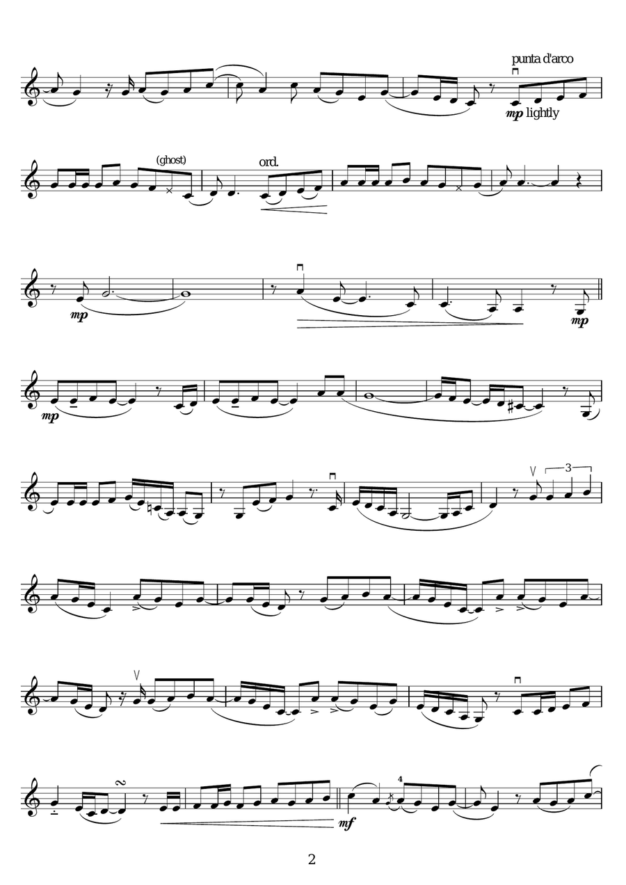 Emotion Violin Solo scores gallery preview page 2