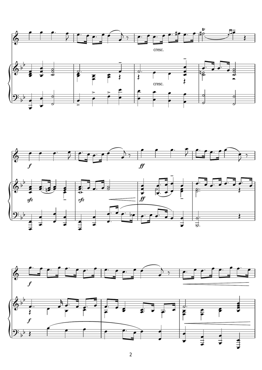 Trumpet Tune (arr. Hugo Norden) Trumpet Solo scores gallery preview page 2