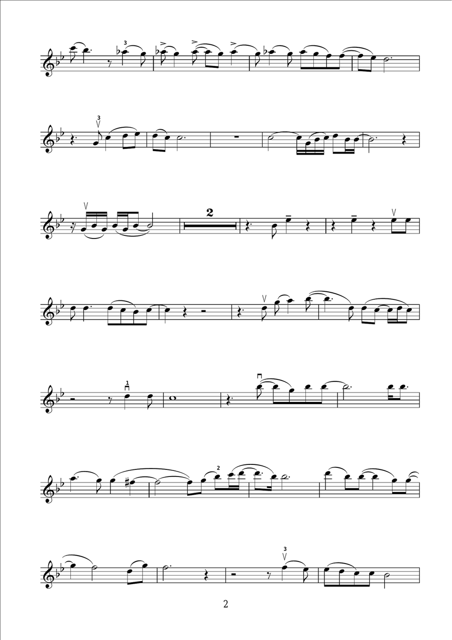 Try A Little Tenderness Try A Little Tenderness Violin Solo scores gallery preview page 2