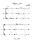 Adagio in C for Guitar Trio/Guitar Ensemble