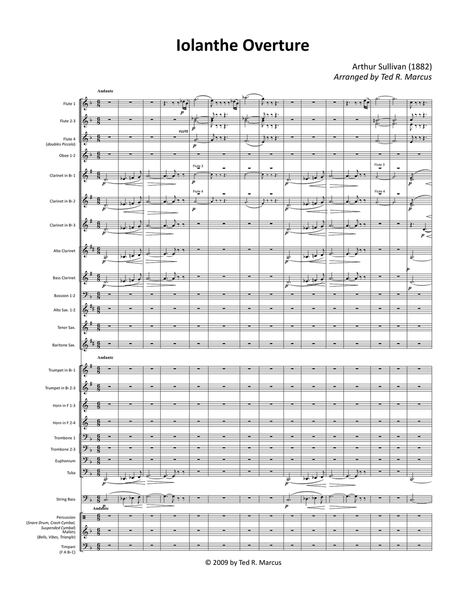 Iolanthe Overture Concert Band scores gallery preview page 3