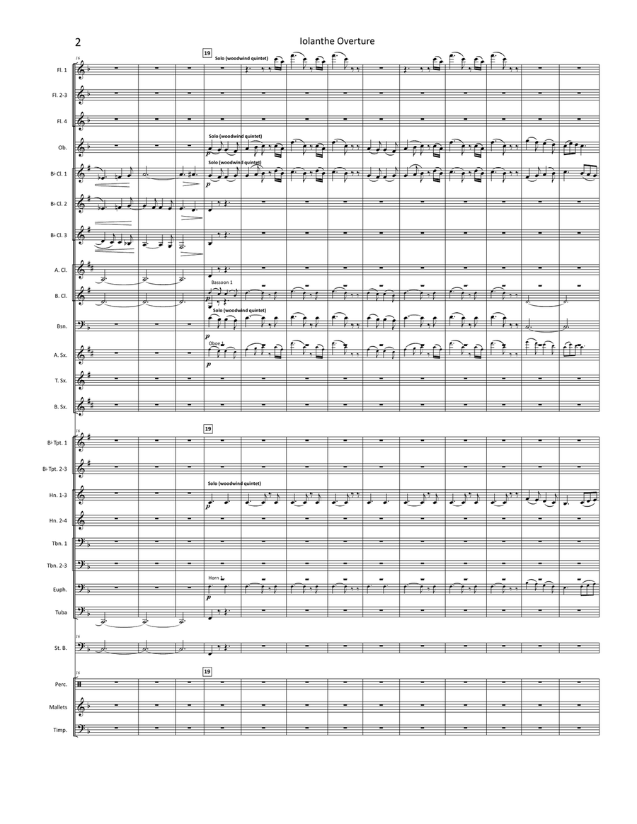 Iolanthe Overture Concert Band scores gallery preview page 4