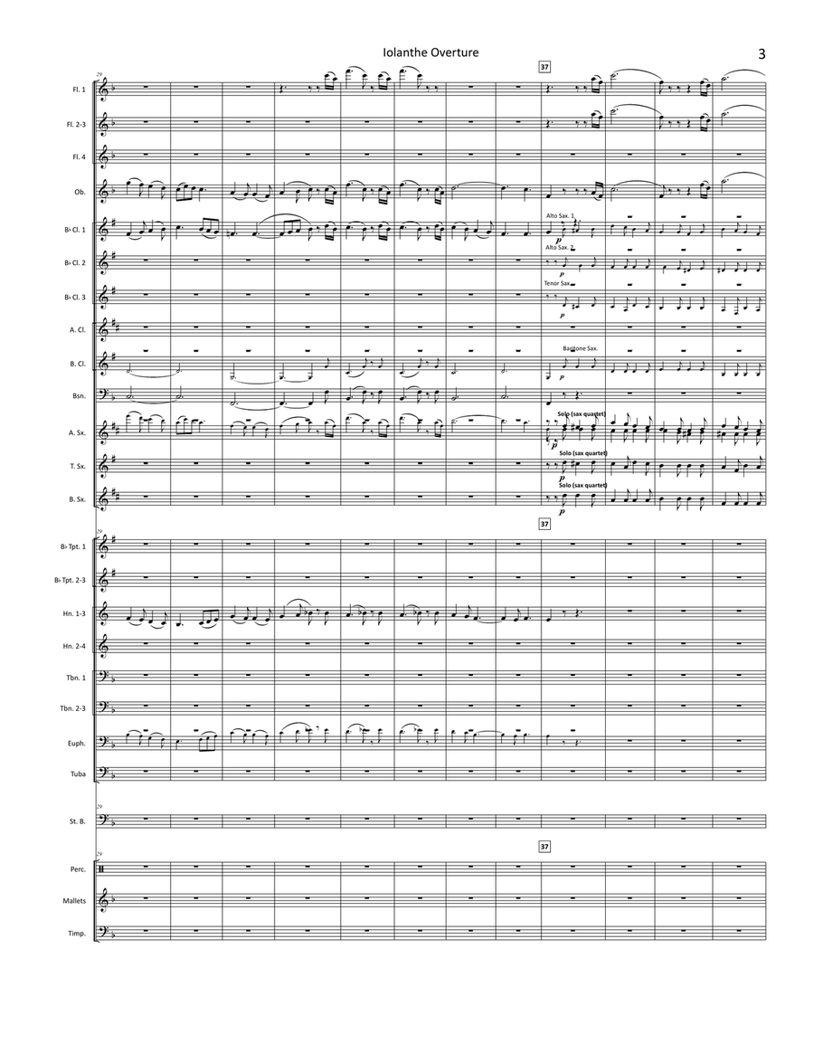 Iolanthe Overture Concert Band scores gallery preview page 5