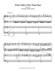 What Child Is This? Piano Four Hands