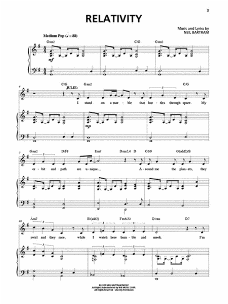 The Theory of Relativity The Theory of Relativity Piano, Vocal scores gallery preview page 5