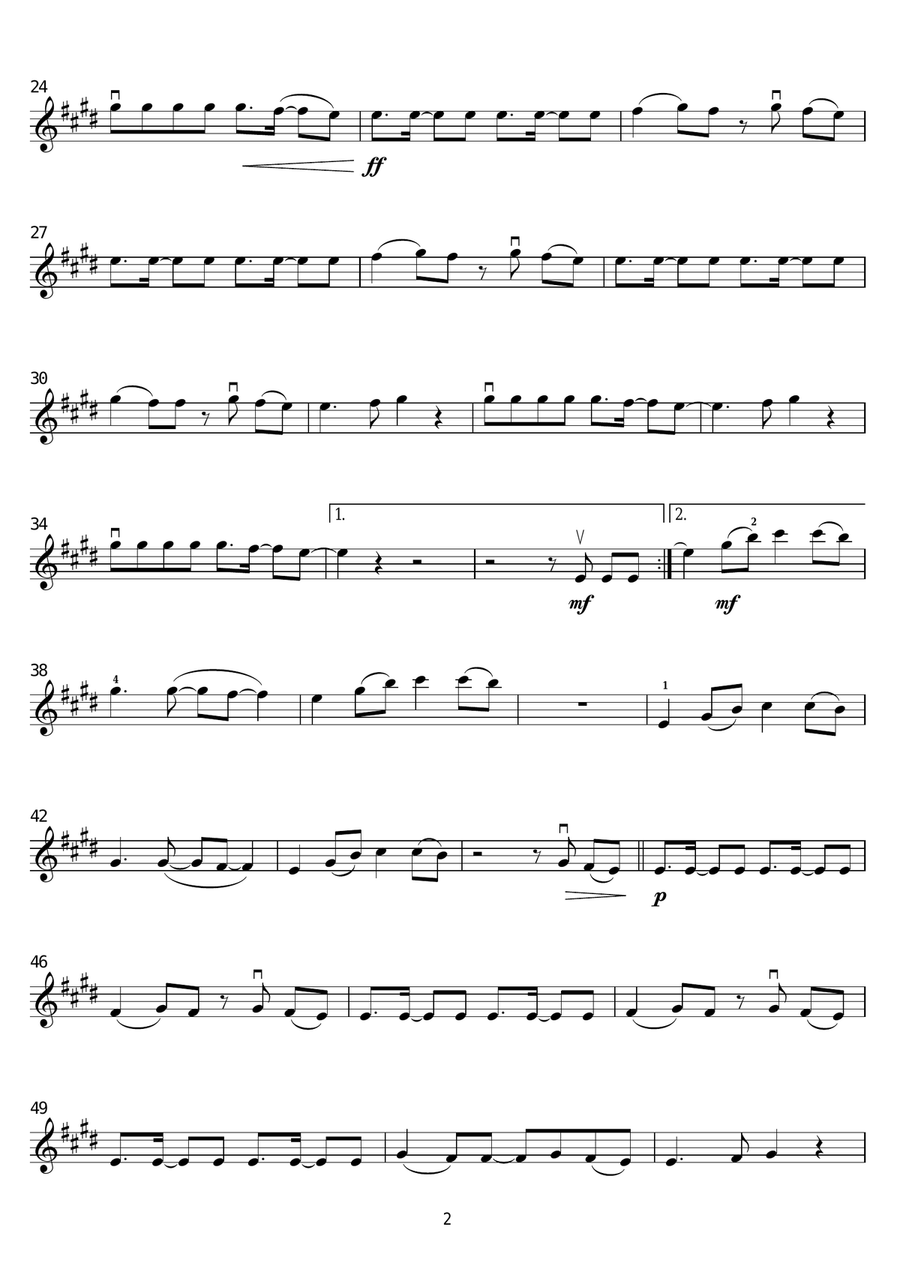 What Makes You Beautiful What Makes You Beautiful Violin Solo scores gallery preview page 2
