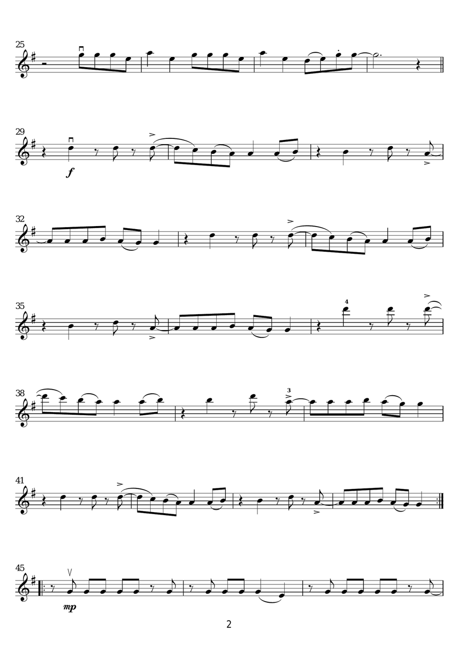 Domino Domino Violin Solo scores gallery preview page 2