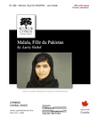 Malala Pakistani Girl French Version
