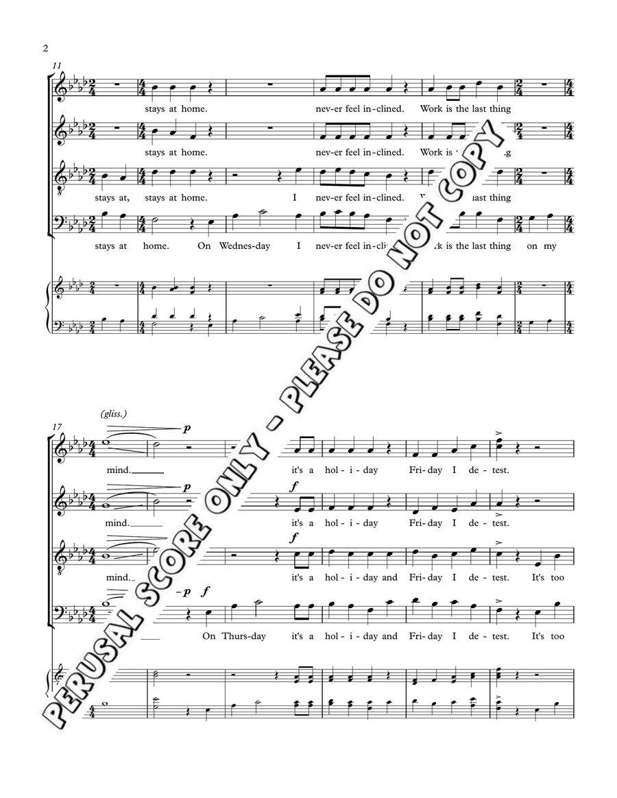 Risky Encores The Booklet 4-Part scores gallery preview page 3