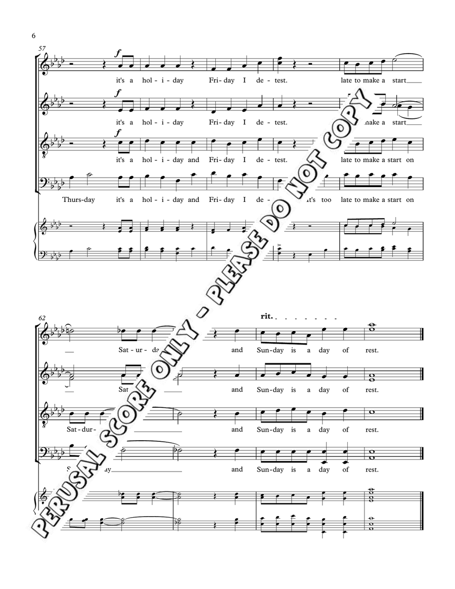 Risky Encores The Booklet 4-Part scores gallery preview page 7