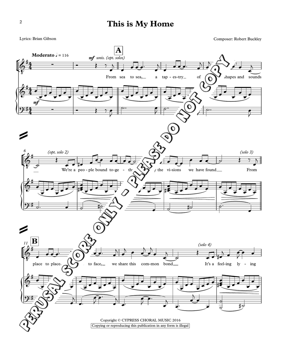 This Is My Home This Is My Home 3-Part scores gallery preview page 2