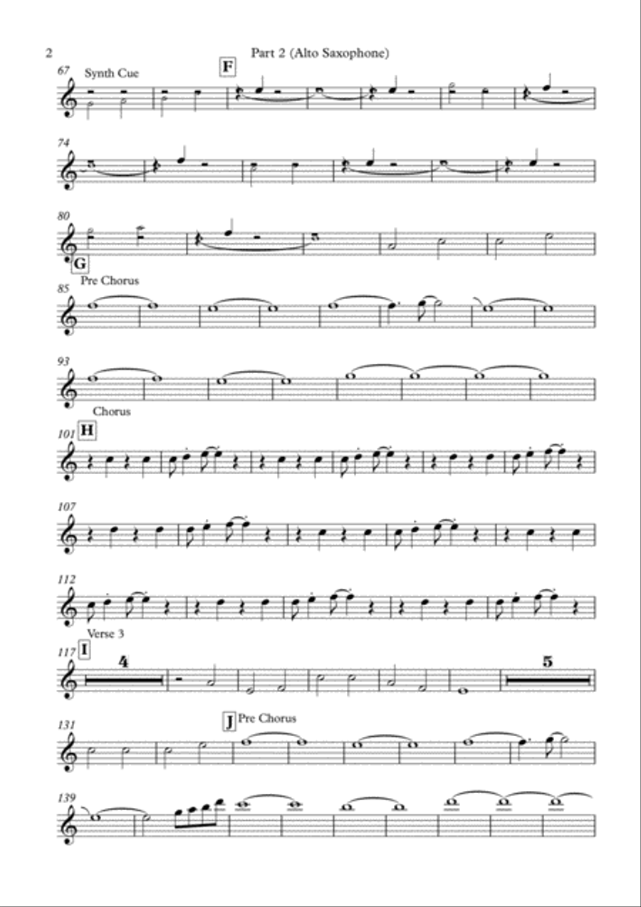 Valerie Tenor Saxophone scores gallery preview page 4