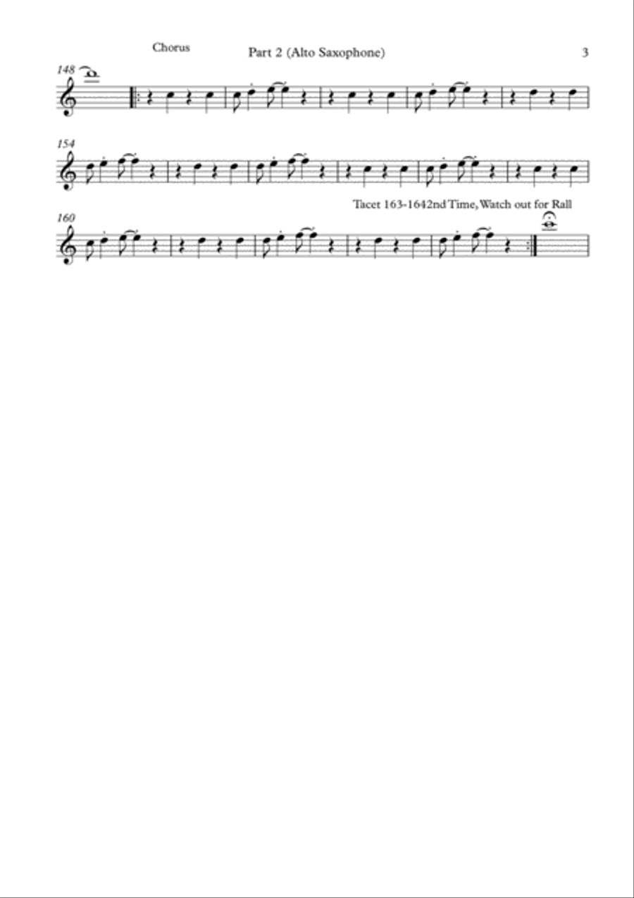 Valerie Tenor Saxophone scores gallery preview page 5