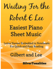 Waiting for the Robert E Lee Easiest Piano Sheet Music mini preview