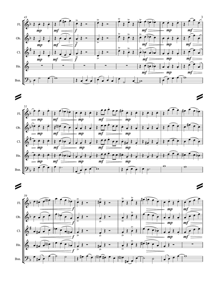 Dixieland Medley (for Woodwind Quintet) Dixieland Medley (for Woodwind Quintet) Woodwind Quintet scores gallery preview page 4