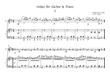 Valses for Guitar and Piano duet