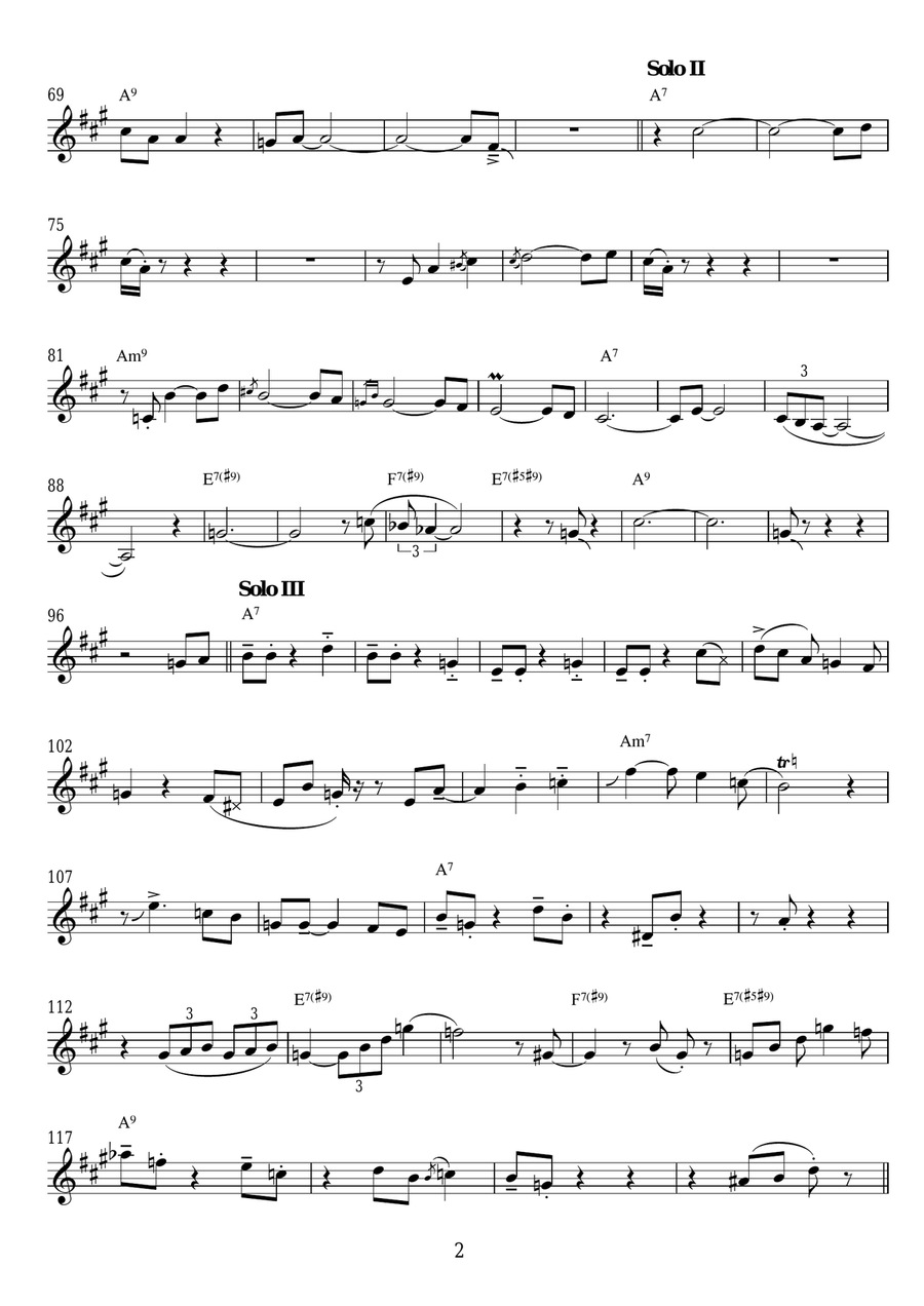 All Blues All Blues Trumpet Solo scores gallery preview page 2