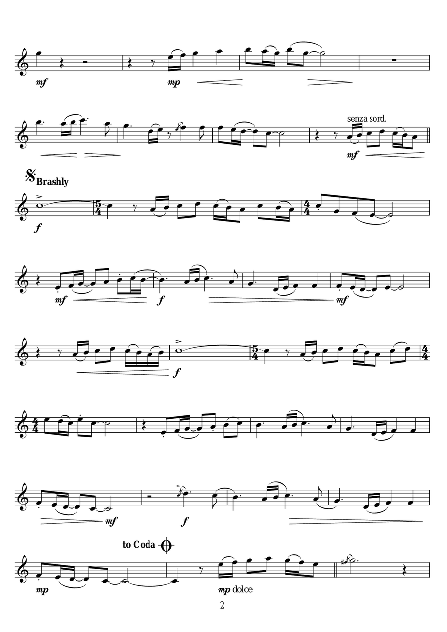 Chiquitita Chiquitita Trumpet Solo scores gallery preview page 2
