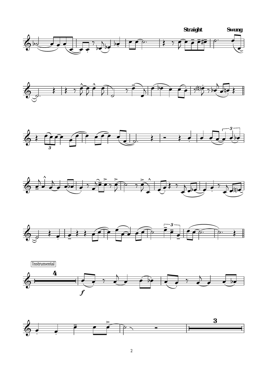 Come Fly With Me Come Fly With Me Trumpet Solo scores gallery preview page 2