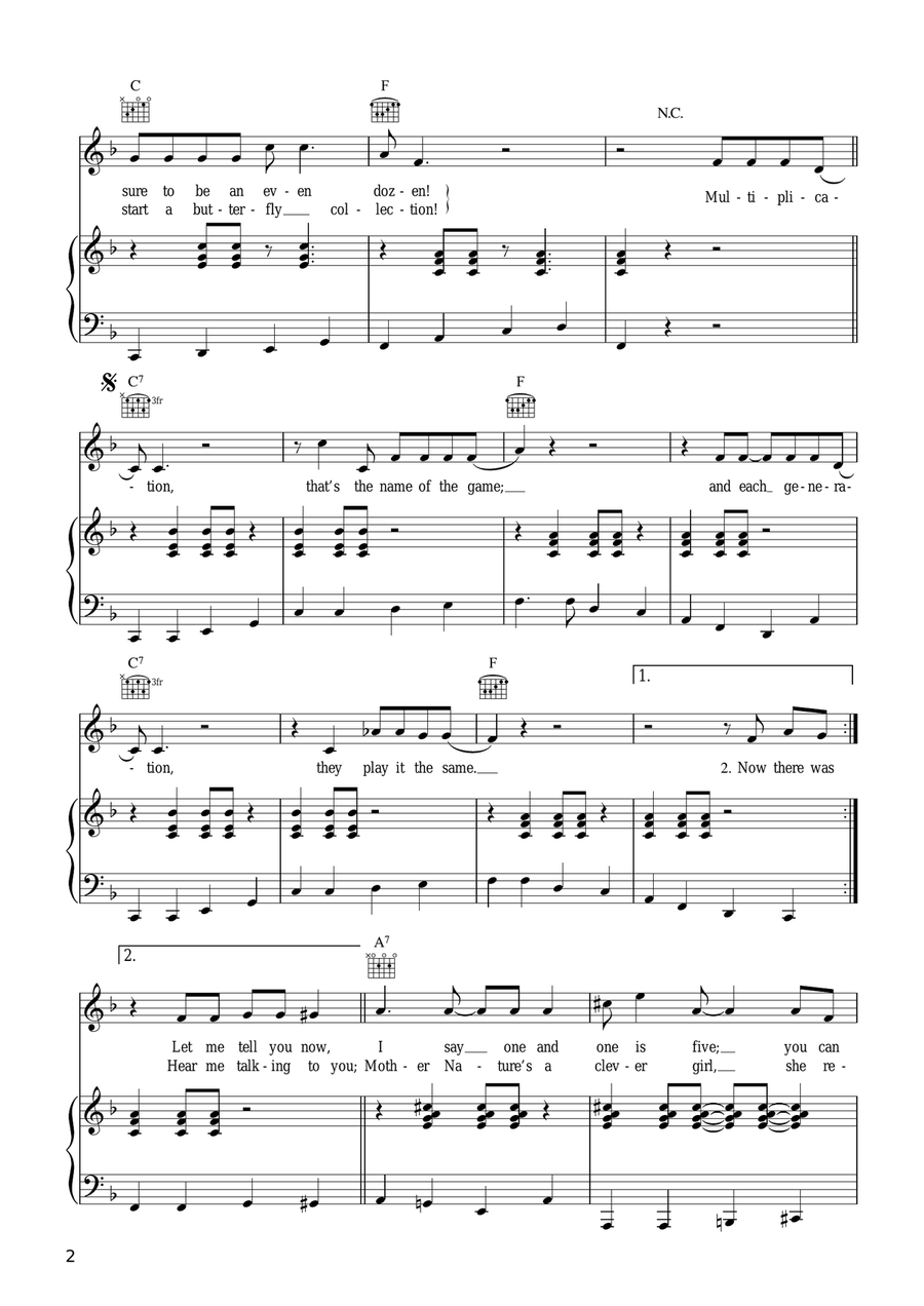 Multiplication Multiplication Violin Solo scores gallery preview page 2
