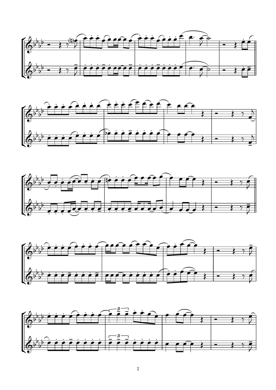 Somethin' Stupid Somethin' Stupid Tenor Saxophone scores gallery preview page 2