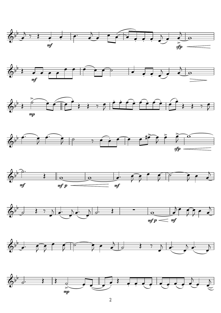 Mas Que Nada (Say No More) Trumpet Solo scores gallery preview page 2